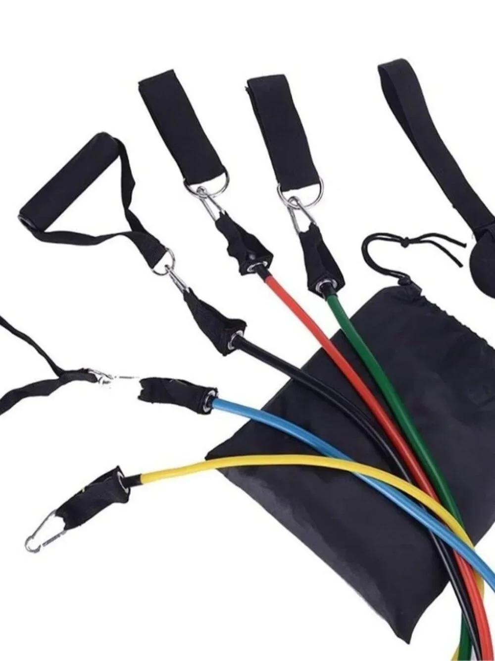 NEW Resistance Training Bands 11 Piece Set Home Workout Physical Therapy Yoga Pi